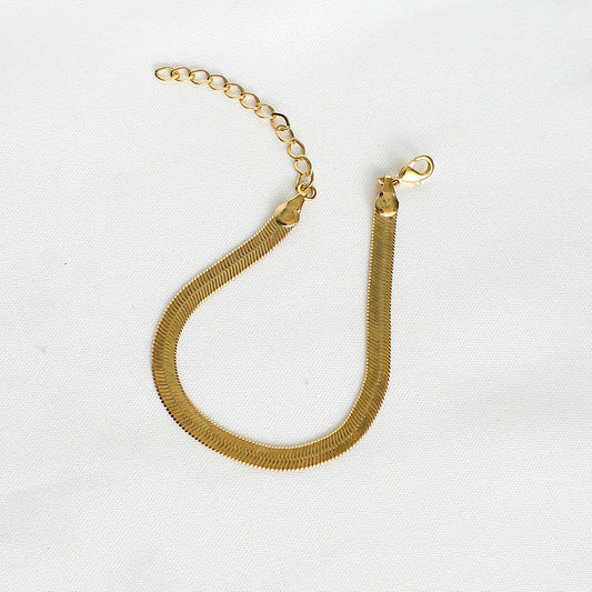 Pulseira - Banho de ouro 18k - Snake