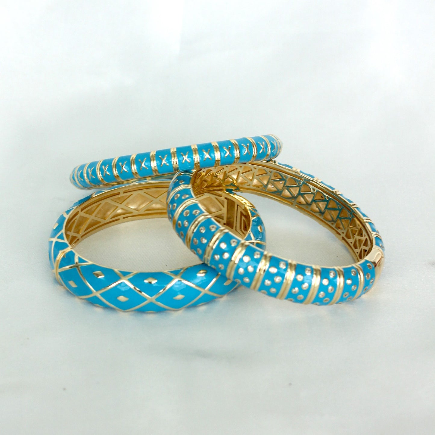 Bracelete - Banho de ouro 18K - Esmaltado