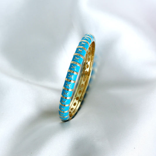 Bracelete - Banho de ouro 18K - Esmaltado