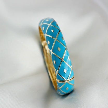 Bracelete - Banho de ouro 18k - Esmaltado