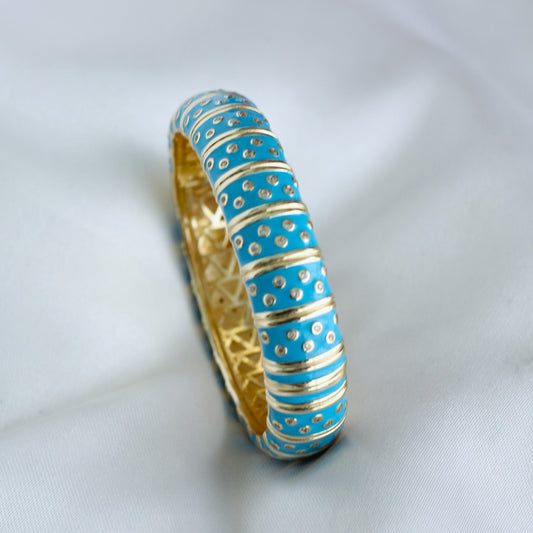 Bracelete - Banho de ouro 18K - Esmaltado