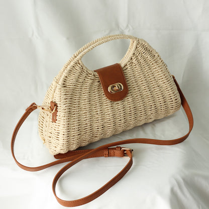 Bolsa - sisal - Detalhes em corino