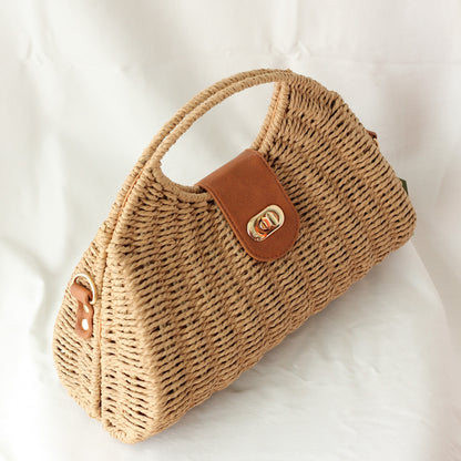 Bolsa - sisal - Detalhes em corino