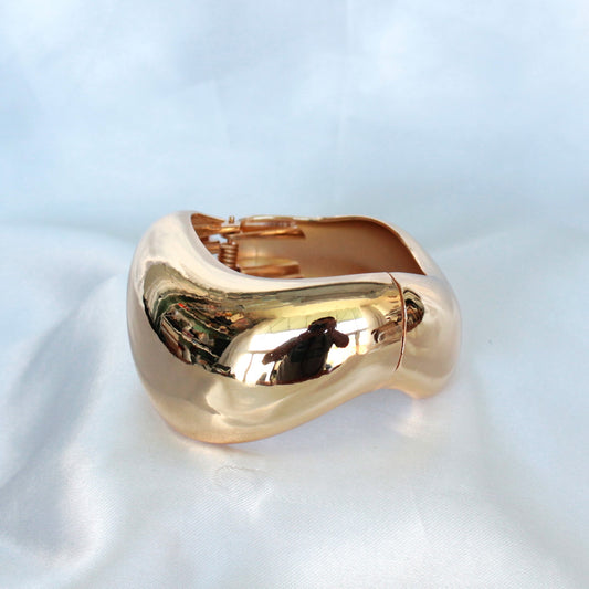 Bracelete - Banho de ouro 18K - Organico largo