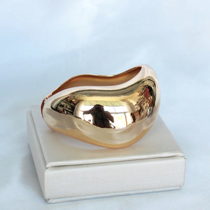 Bracelete - Banho de ouro 18K - Organico largo